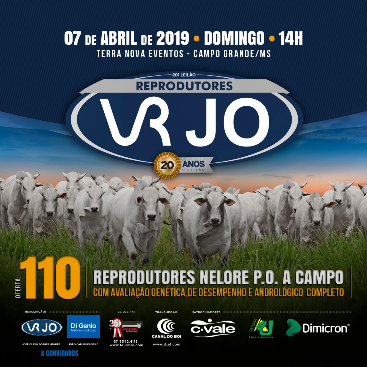 20º Leilão Reprodutores VR JO